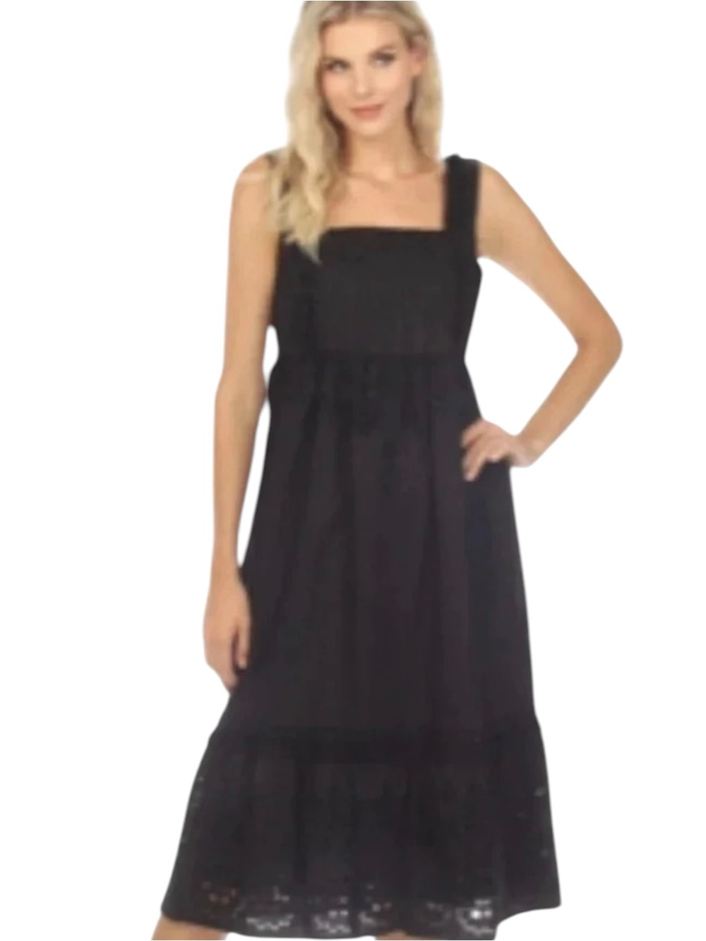 NWT Johnny Was Jade Jesminda Eyelet Embroidered Midi Dress Boho Chic Small - Picture 2 of 11